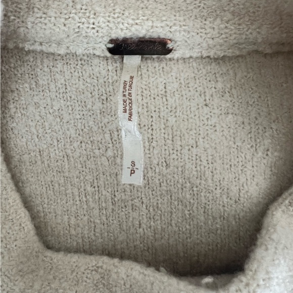 Free People oversized sweater / cream / size s - Picture 2 of 4